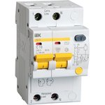Выключатель автоматический дифференциального тока 2п C 16А 100мА тип AC 4.5кА ...