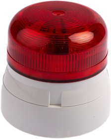 Фото 1/4 QBS-0059, Flashguard QBS Series Red Flashing Beacon, 24 V dc, Surface Mount, LED Bulb