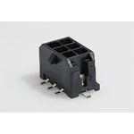 430450619, Micro-Fit 3.0 Series Vertical Surface Mount PCB Header, 6 Contact(s) ...