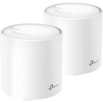 Маршрутизатор TP-Link Deco X60(2-Pack) AX3000 10/100/1000BASE-TX белый
