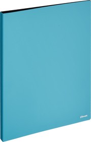 Фото 1/4 Папка с зажимом Комус голубая, с карманом для CD/визитки