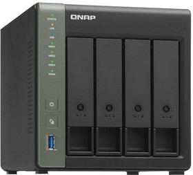 Фото 1/10 QNAP TS-431KX-2G Сетевое хранилище 4x2.5"/3.5" SATA, Annapurna Labs Alpine AL-214/4x1,7 ГГц, DDR3 2 ГБ, 2x1 Гбит/с