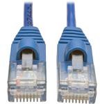 N001-S01-BL, Ethernet Cables / Networking Cables Cat5e Snagless Slim UTP Cable Blue, 1'