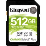 Флеш карта SDXC 512GB Kingston SDS2/512GB Canvas Select Plus w/o adapter