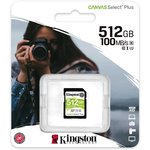 Флеш карта SDXC 512GB Kingston SDS2/512GB Canvas Select Plus w/o adapter