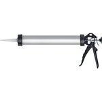 Пистолет для герметика закрытый алюминиевый корпус, 600мл (490x200x80) ...