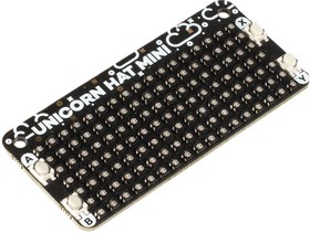 Фото 1/6 PIM498, Unicorn HAT Mini Board, One Hundred RGB LED, Raspberry Pi, Individually Controllable