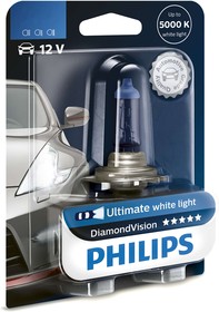 Фото 1/4 12258DVB1, Лампа автомобильная H1 12V- 55W (P14,5s) Diamond Vision блистер (1шт.) (Philips)
