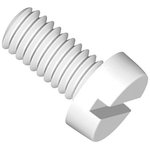 50M025045D006, Screws & Fasteners Cheese Slotted Screw, M2.5 X .45 Thread ...