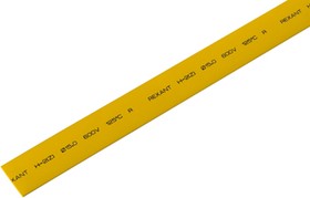 Фото 1/2 55-1502, Трубка термоусаживаемая ТУТ 15,0/7,5мм, желтая, упаковка 50 шт. по 1м,