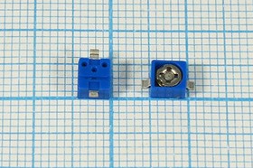 Конденcатор подстроечный, диапазон перестройки 2,0~6,0пФ, напряжение 100 В, исполнение SMD, +85C, TZB4Z060B, голубой