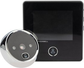 Фото 1/10 45-1113, Видеоглазок дверной (DV-113) с цветным LCD-дисплеем 2.8" с функцией звонка и записи фото, вст