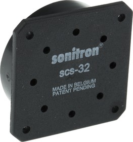 Фото 1/4 SCS-32-P10, Piezoelectric Miniature Speaker, 100dB, 500 8000 Hz, 66nF, 5.8mm Lead Length, 33.5 x 33.5 x 9.7mm