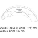 SA059, SA059SNS_[5830517A00] !колодки барабанные з.\ Daewoo DAMAS 0.8 95