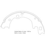 SA072-PO, SA072-POSNS_[583054BA00] !колодки барабанные з.\ Hyundai H100 ...