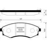 SP1048, SP1048SNS_=318 12 !колодки диск.пер.\ Hyundai Sonata 94-98