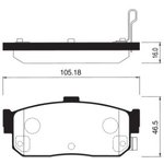 SP1107-R, SP1107R_колодки дисковые задние!\ Nissan Primera P10 90-96/Sunny N14 ...