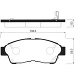 SP1110, SP1110_колодки дисковые передние!\ Toyota Carina E 93-97/Camry 2.2 ...