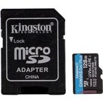 Micro SecureDigital 128Gb Kingston Canvas Go Plus UHS-I U3 A2 + ADP (170/90 ...