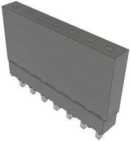 ESQ-107-12-L-S, PC / 104 Connectors Elevated Socket Strip, 0.100" Pitch