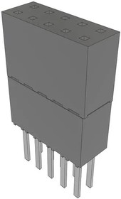 ESW-105-34-L-D, PC / 104 Connectors .100" Elevated Socket Strip