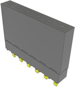 ESW-106-12-G-S, PC / 104 Connectors .100" Elevated Socket Strip