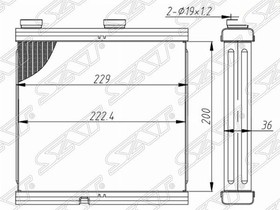 Фото 1/2 STDTW43950, Радиатор отопителя салона NISSAN TEANA J32 08-14