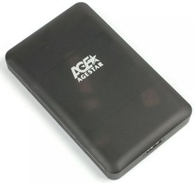 Фото 1/3 Внешний корпус для HDD/SSD AgeStar 31UBCP3 SATA USB3.1 пластик черный 2.5"