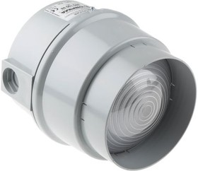 890.120.55, BWM 890 Series Red Steady Beacon, 12 V dc, 24 V dc, Base Mount, LED Bulb, IP65