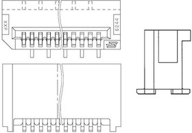 046244406010846+, FFC & FPC Connectors 0.5mm Pitch 6pos Vert Au Stnd