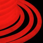 131-032, Гибкий Неон LED 360 (круглый) - красный, бухта 50м
