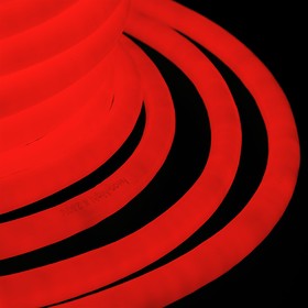 Фото 1/2 131-032, Гибкий Неон LED 360 (круглый) - красный, бухта 50м