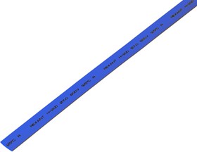 Фото 1/4 20-7005, Трубка термоусаживаемая ТУТ нг 7,0/3,5мм, синяя, упаковка 50 шт. по 1м