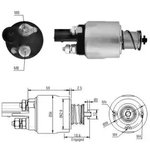 46126, 46126_реле втягивающее! Valeo 12V\ Audi A1/A3/Q3