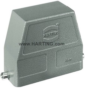 09300160803, Heavy Duty Power Connectors METAL HOOD HAN 16B 1 LVR LCKING