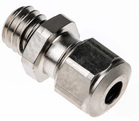 Фото 1/3 A1000.06.030, A1 Series Metallic Nickel Plated Brass Cable Gland, M6 Thread, 2.5mm Min, 3mm Max, IP68, IP69K