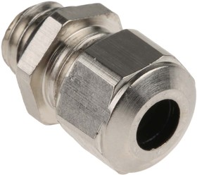 Фото 1/3 A1000.08.050, A1 Series Metallic Nickel Plated Brass Cable Gland, M8 Thread, 3.5mm Min, 5mm Max, IP68, IP69K