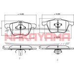 HP8240NY, Колодкитормозныед исковыепередниеVO LVOS6001S809906V7 0IIwagon01XC9002