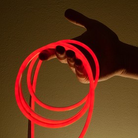 Фото 1/4 Неоновая светодиодная лента 1м, 6х12мм, 12В, 10.5Вт/м, 110 LED/m, IP33 (СИЛИКОН), красный, ML-NF-PR-6mm-L50-Red