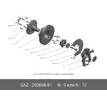 Болт М16х100 крепления ступицы Газель Next ГАЗ 290698-81