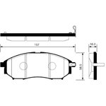 SP1249, SP1249SNS_колодки дисковые передние!\ Infiniti FX35/EX35/G35 05  ...