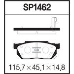 SP1462, SP1462_колодки дисковые передние!\Honda Civic 1.3-1.6 87-91/1.3 16V 91-95