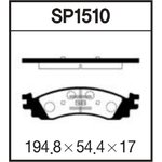 SP1510, SP1510SNS_[AG1Z2001F] !колодки диковые п.\Ford Explorer 06-10/Taurus 11 ...