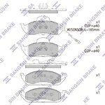 SP1923, SP1923_колодки дисковые передние!\ MB W163 2.3/3.2/2.7CDi 98