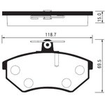 SP2005, SP2005_колодки дисковые пер.!\Audi 80 1.6/1.9TD 91-94 ...