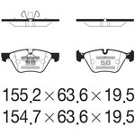 SP2214, SP2214_колодки дисковые передние! с антискрип. пл.\ BMW ...