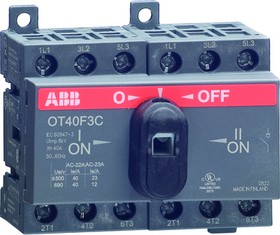 Photo 1/6 1SCA104863R1001, OT25F3C 3P 25A reversible switch without handle