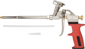 Фото 1/4 14274, Пистолет для монтажной пены, прорезиненная ручка, поворотный верхний адаптор
