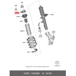 1900389, Опора амортизатора переднего TRANSIT 14-