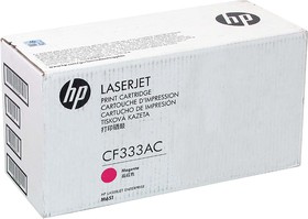 Фото 1/5 HP 654A Magenta LaserJet Contract Toner Cartridge (CF333AC), Тонер-картридж